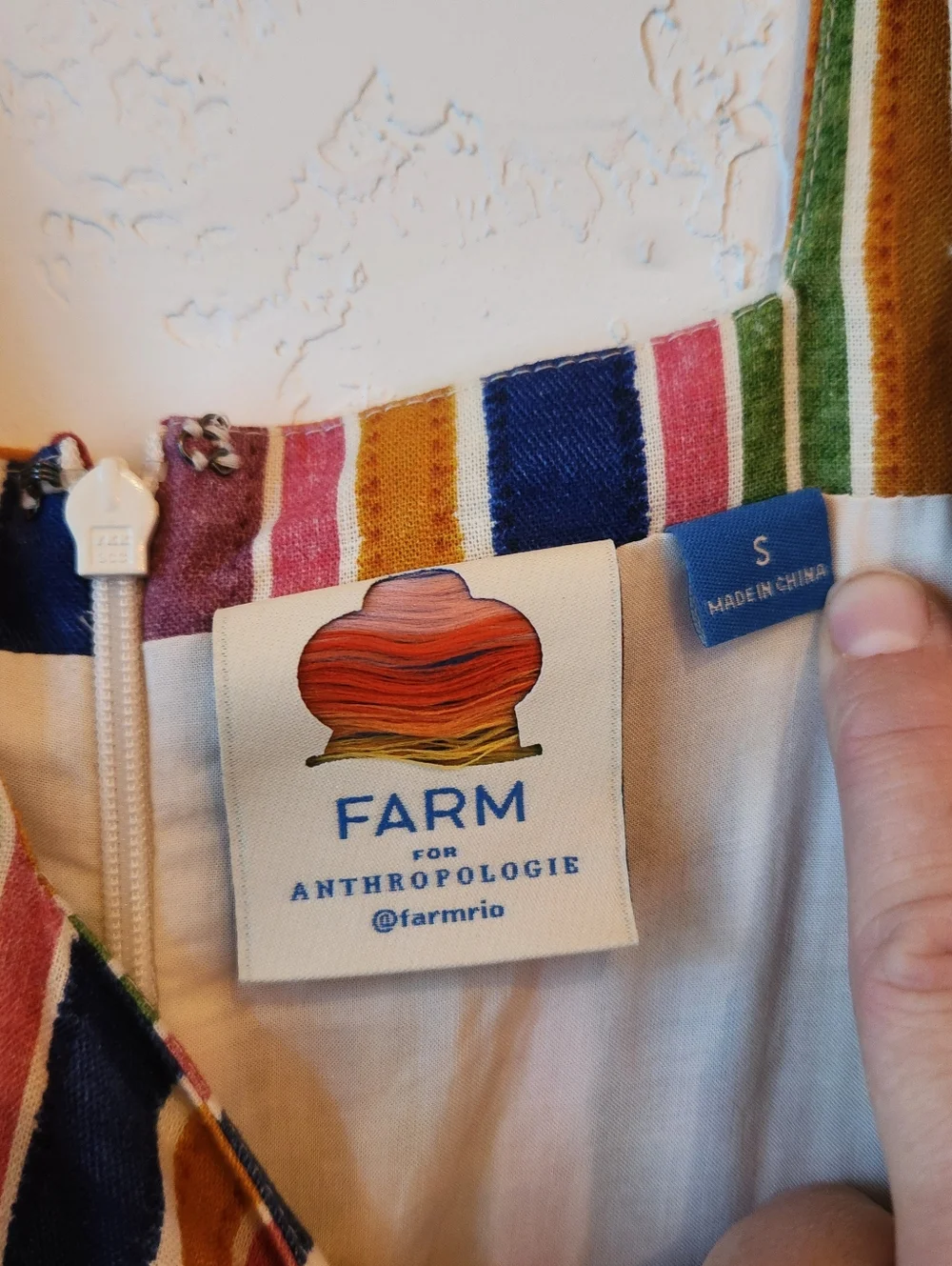 FARM Rio Reyes Linen Striped Romper - Picture 3 of 9